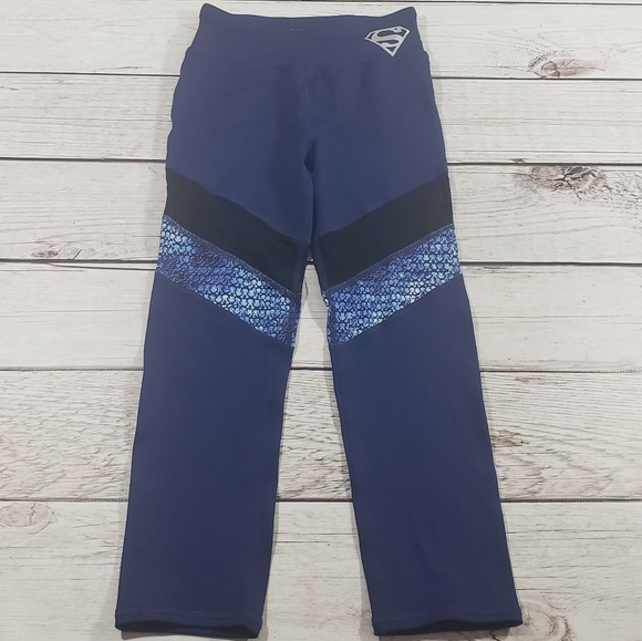 Her Universe girls Navy supergirl leggings small - Picture 1 of 6